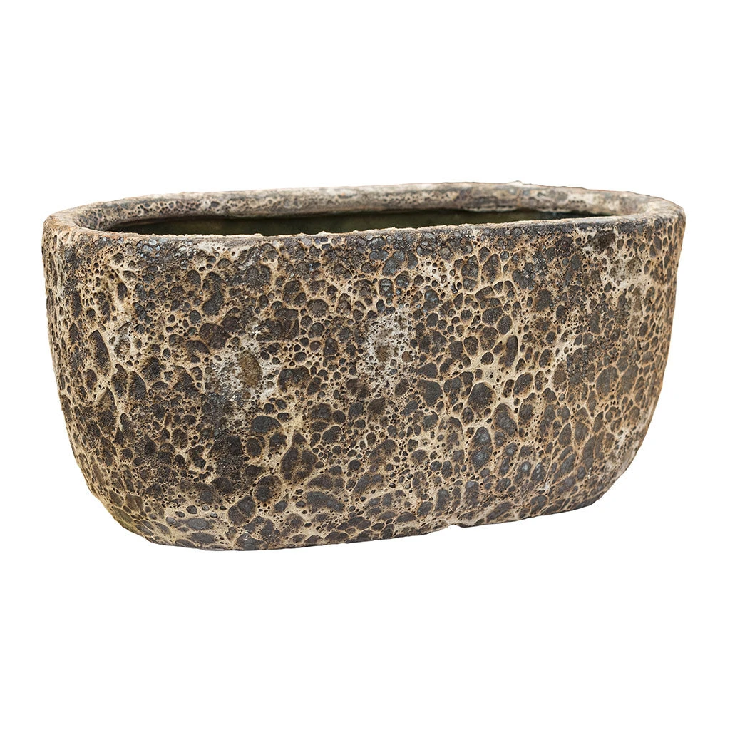 Lava Oval Relic Plant Bowl - Rust 6 Lava Oval Relic Plant Bowl - Rust - Image 4