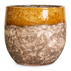 Lindy Plant Pot - Ochre 26 Lindy Plant Pot - Ochre -Plants Sale Store Lindy Ochre 30x25cm