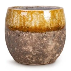 Lindy Plant Pot - Ochre 24 Lindy Plant Pot - Ochre -Plants Sale Store Lindy Plant Pot Ochre 19x16cm
