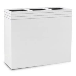 Line-Up Rectangle Planter - Matt White -Plants Sale Store Line Up Rectangle Planter Matt White 88x30x75cm