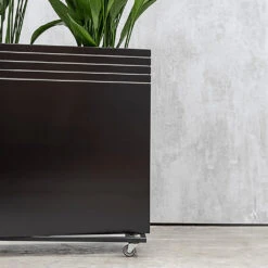 Line-Up Rectangle Planter - Matt Black -Plants Sale Store Line Up Tall Square Planter Matt Black Lifestyle 3