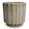 Lugano Scalloped Plant Pot - Green 1 Lugano Scalloped Plant Pot - Green -Plants Sale Store Lugano Scalloped Plant Pot Green 13x13cm