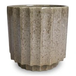 Lugano Scalloped Plant Pot - Green -Plants Sale Store Lugano Scalloped Plant Pot Green 16x16cmcopy