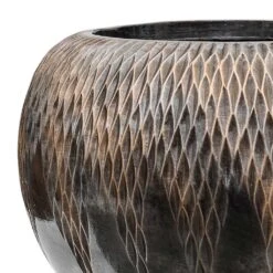 Luxe Lite Comet Globe Planter - Bronze 10 Luxe Lite Comet Globe Planter - Bronze -Plants Sale Store Luxe Lite Comet Globe Planter Bronze Close Up