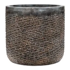 Luxe Lite Layer Cylinder Planter - Bronze -Plants Sale Store Luxe Lite Layer Cylinder Planter Bronze Large