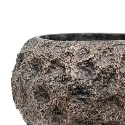 Luxe Lite Moon Globe Planter - Bronze -Plants Sale Store Luxe Lite Moon Globe Planter Bronze Close Up