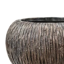 Luxe Lite Waterfall Globe Planter - Bronze -Plants Sale Store Luxe Lite Waterfall Globe Planter Bronze Close Up