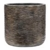 Luxe Lite Wrinkle Cylinder Planter - Bronze -Plants Sale Store Luxe Lite Wrinkle Cylinder Planter Bronze