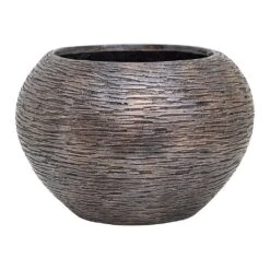 Luxe Lite Wrinkle Globe Planter - Bronze -Plants Sale Store Luxe Lite Wrinkle Globe Planter Bronze Small