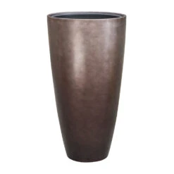 Metallic Partner Planter - Matt Coffee -Plants Sale Store Metallic Partner Planter Matt Coffee 49x90cm