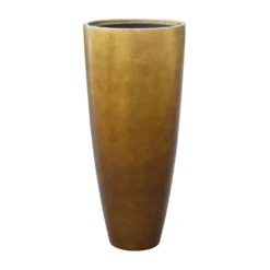 Metallic Partner Planter - Matt Honey -Plants Sale Store Metallic Partner Planter Matt Honey 40x90cm