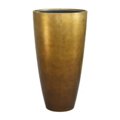 Metallic Partner Planter - Matt Honey -Plants Sale Store Metallic Partner Planter Matt Honey 49x90cm