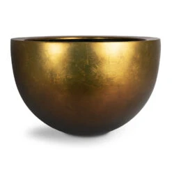 Metallic Plant Bowl - Matt Honey -Plants Sale Store Metallic Plant Bowl Matt Honey