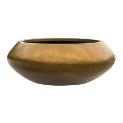 Metallic UFO Plant Bowl - Matt Honey 9 Metallic UFO Plant Bowl - Matt Honey -Plants Sale Store Metallic UFO Plant Bowl Matt Honey 55x22cm