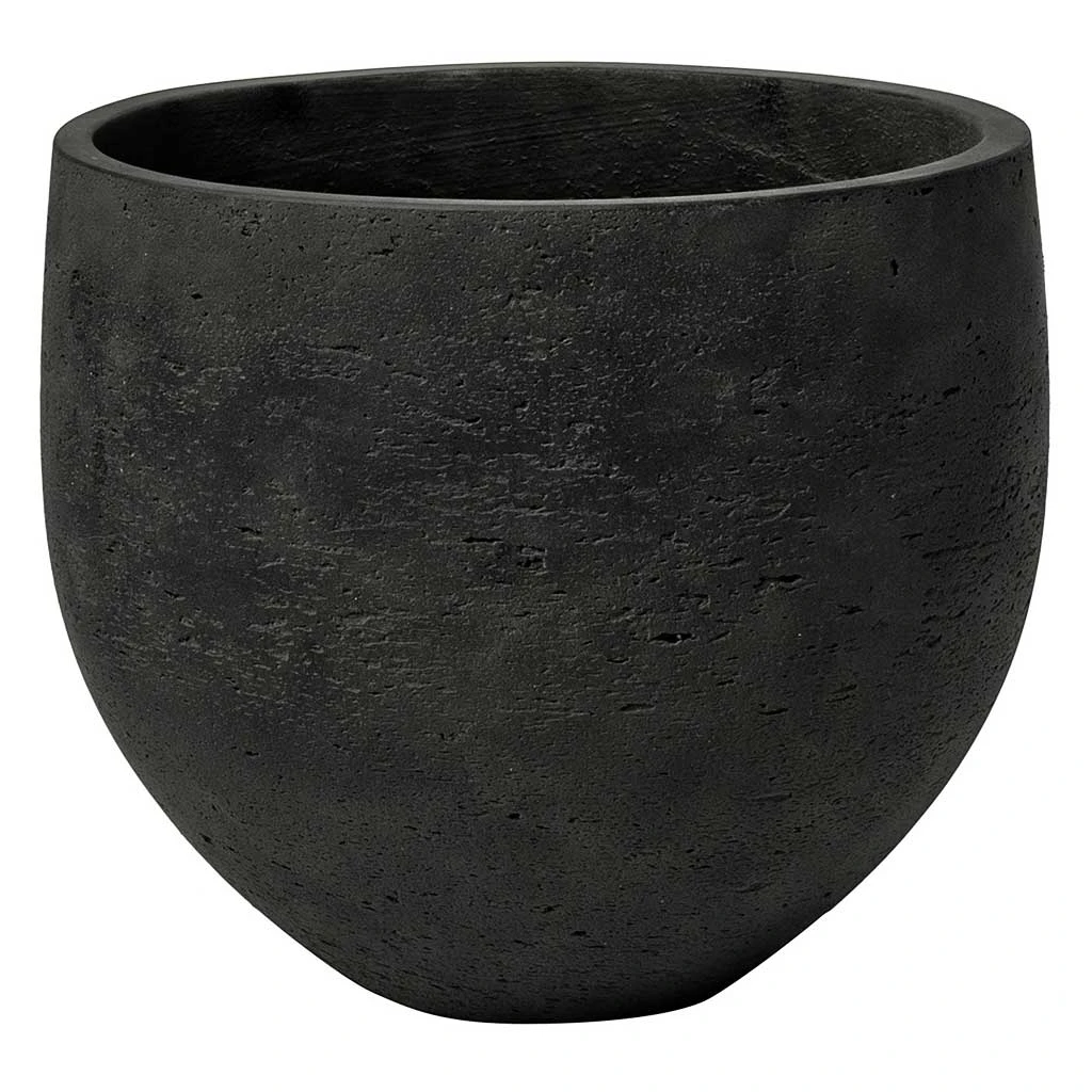 Mini Orb Kevan Plant Pot - Black Washed 3 Mini Orb Kevan Plant Pot - Black Washed