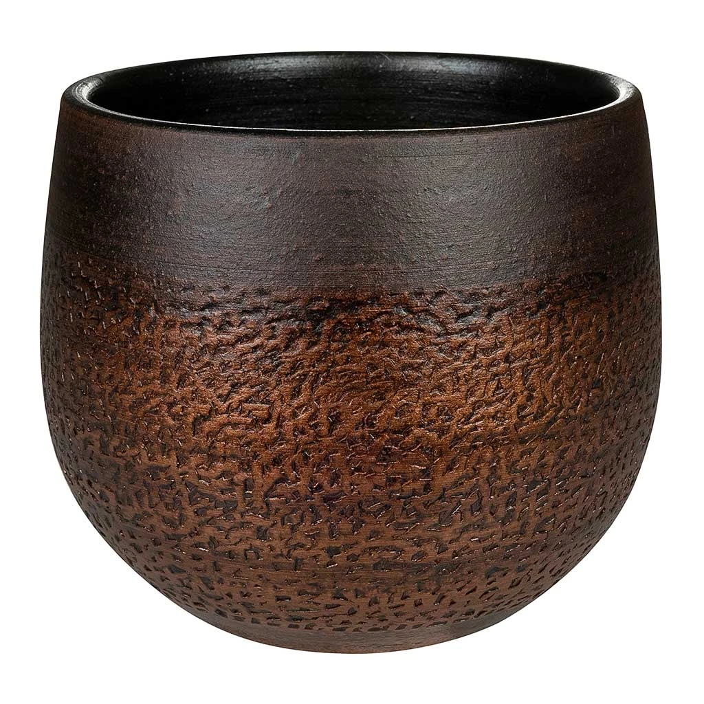 Mya Plant Pot - Shiny Mocha 3 Mya Plant Pot - Shiny Mocha