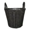 Nanna Wikr Plant Basket - Dark Brown -Plants Sale Store Nanna Wicker Plant Basket Dark Brown