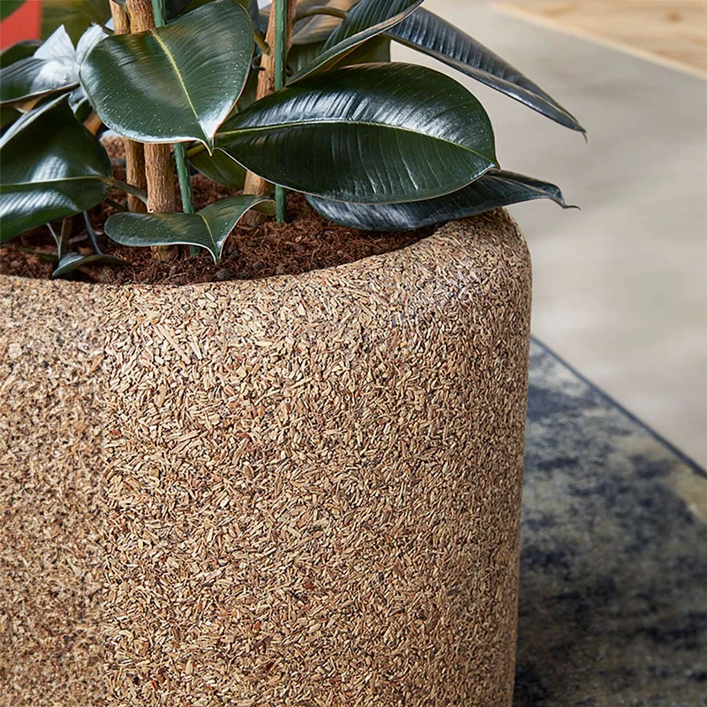 Naturescast Cylinder Planter - Natural 4 Naturescast Cylinder Planter - Natural - Image 2