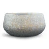 Noor Plant Bowl - Metallic Grey -Plants Sale Store Noor Plant Bowl Metallic Grey 28x13cm