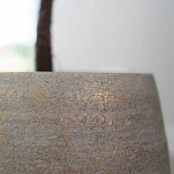 Noor Plant Pot - Metallic Grey -Plants Sale Store Noor Plant Pot Metallic Grey 5