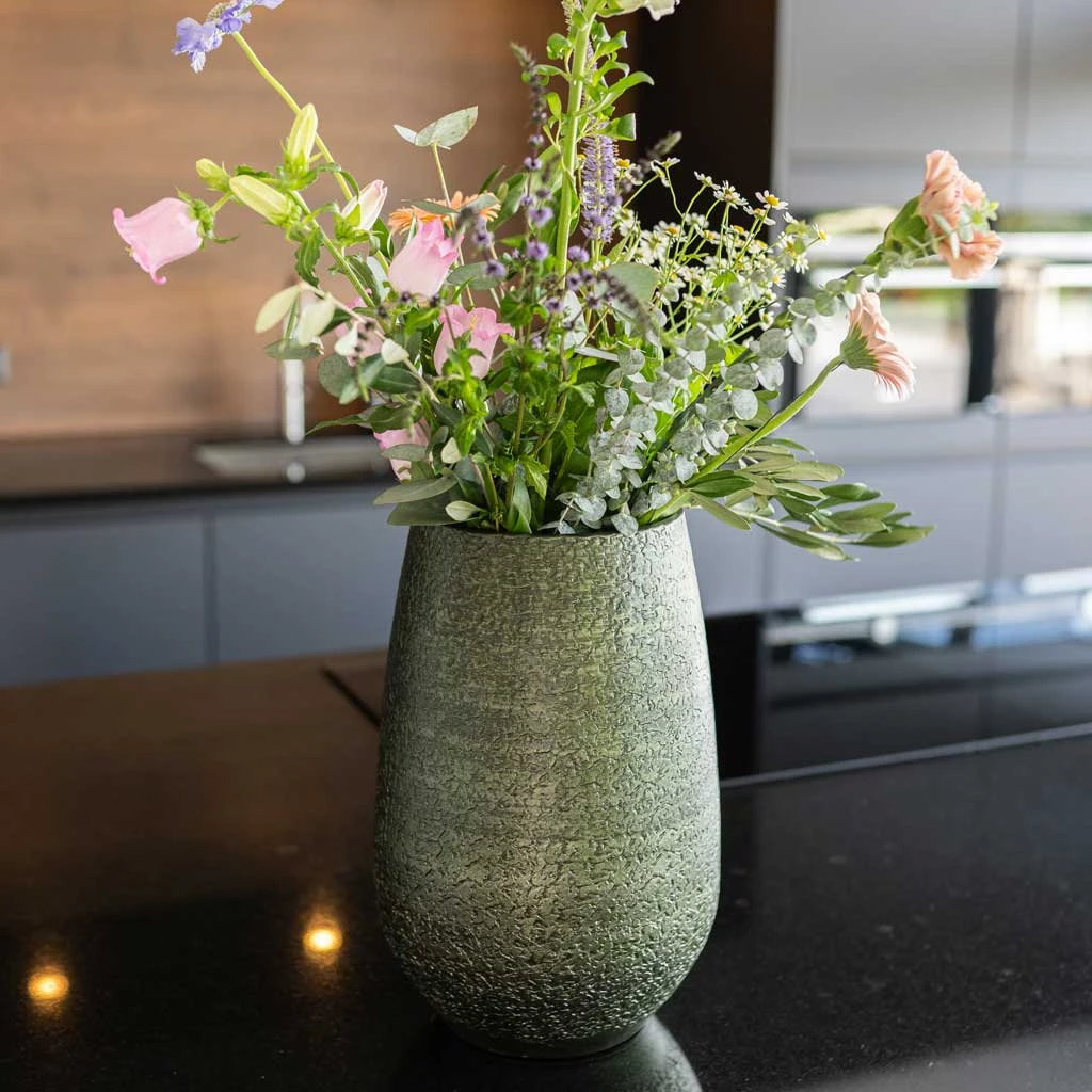 Noor Plant Vase - Velvet Green 9 Noor Plant Vase - Velvet Green - Image 7