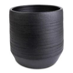 Norell Plant Pot - Black -Plants Sale Store Norell Plant Pot Black 21x20cm
