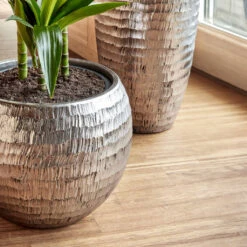Opus Hammered Partner Planter - Silver -Plants Sale Store Opus Hammered Globe Silver Opus Hammered Partner Silver 2 d93f5714 3d41 4847 8389 04f5e4b37e2d