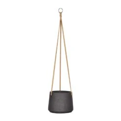 Patt Hanging Plant Pot - Black Washed -Plants Sale Store Patt Hanging Plant Pot Black Washed Medium