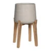 Patt Plant Pot - Tall Stand - Grey Washed -Plants Sale Store Patt Plant Pot Tall Stand Grey Washed
