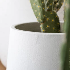 Patt Plant Pot - White Washed -Plants Sale Store PattPlantPot WhiteWashed 2