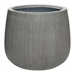 Pax Planter - Ridged Dark Grey -Plants Sale Store Pax Planter Ridged Dark Grey