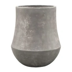 Polystone Coated Darcy Planter - Raw Grey -Plants Sale Store Polystone Coated Darcy Planter Raw Grey 47x56 5cm