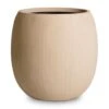 Polystone Coated Plain Balloon Planter - Natural -Plants Sale Store Polystone Coated Plain Balloon Planter Natural 42x42cm