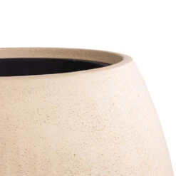 Polystone Coated Plain Balloon Planter - Natural -Plants Sale Store Polystone Coated Plain Balloon Planter Natural 52x68cm 2
