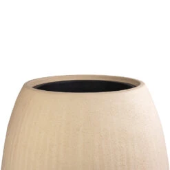 Polystone Coated Plain Balloon Planter - Natural -Plants Sale Store Polystone Coated Plain Balloon Planter Natural 52x68cm 3
