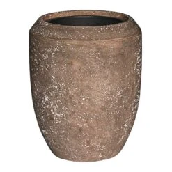Polystone Coated Plain Coppa Planter - Rock