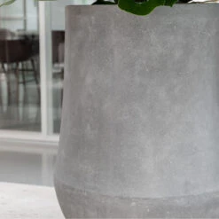 Polystone Coated Darcy Planter - Raw Grey -Plants Sale Store PolystoneCoatedDarcyPlanter RawGrey 1