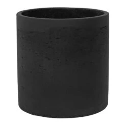 Puk Plant Pot - Black Washed -Plants Sale Store Puk Plant Pot Black Washed 25x25cm