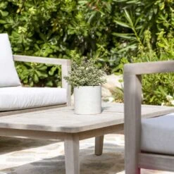 Puk Plant Pot - Grey Washed -Plants Sale Store Puk Plant Pot Grey Washed Lifestyle