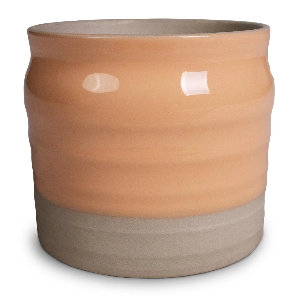 Puro Ripple Plant Pot - Peach 6 Puro Ripple Plant Pot - Peach - Image 4