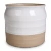 Puro Ripple Plant Pot - White 1 Puro Ripple Plant Pot - White -Plants Sale Store Puro Ripple Plant Pot White 16x17cm