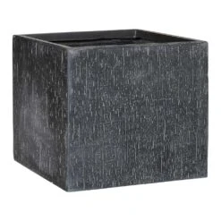 Raindrop Cube Planter - Anthracite -Plants Sale Store Raindrop Cube Planter Anthracite 50cm