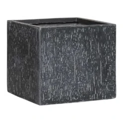 Raindrop Cube Planter - Anthracite -Plants Sale Store Raindrop Cube Planter Anthracite Small
