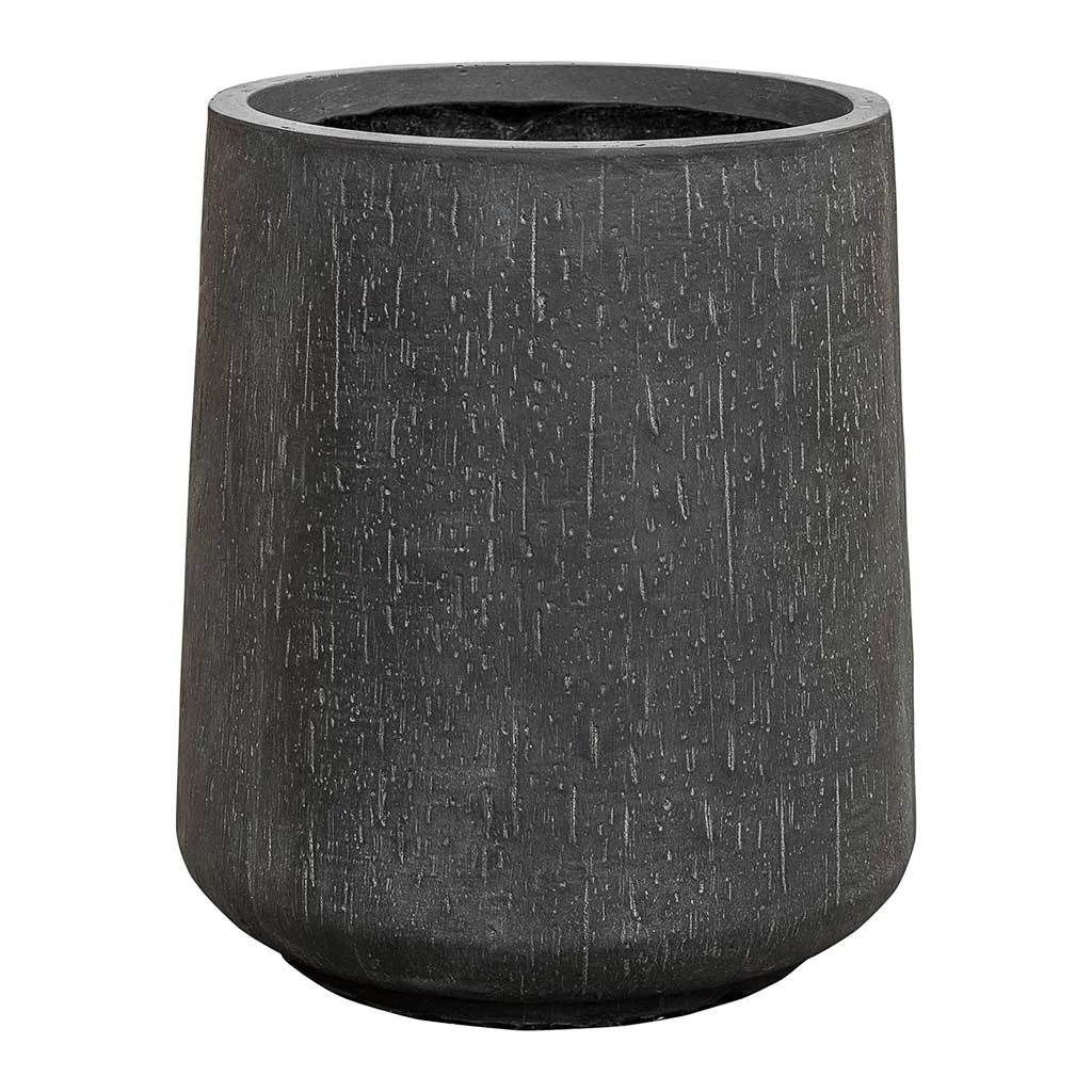 Raindrop Tube High Round Planter - Anthracite 3 Raindrop Tube High Round Planter - Anthracite