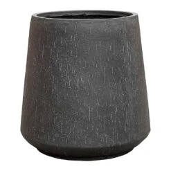 Raindrop Tube High Round Planter - Anthracite 12 Raindrop Tube High Round Planter - Anthracite -Plants Sale Store Raindrop Tube High Round Planter Anthracite 55cm