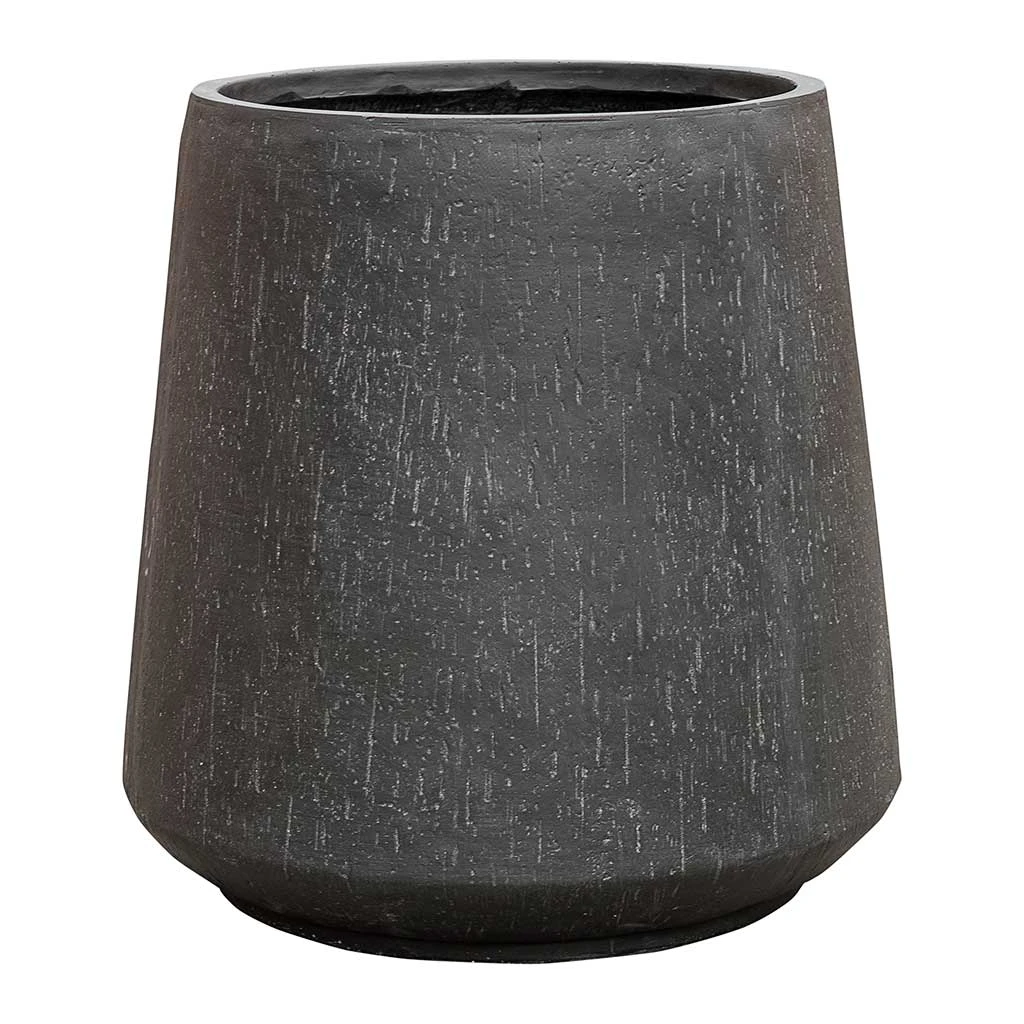 Raindrop Tube High Round Planter - Anthracite 6 Raindrop Tube High Round Planter - Anthracite - Image 4