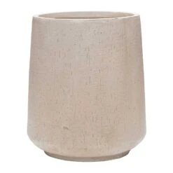 Raindrop Tube High Round Planter - Stone