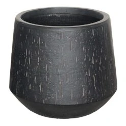 Raindrop Tube Round Planter - Anthracite -Plants Sale Store Raindrop Tube Round Planter Anthracite 41x37cm