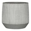 Harith Plant Pot - Ridged White Stripe