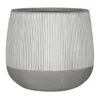 Pax Plant Pot - Ridged White Stripe 1 Pax Plant Pot - Ridged White Stripe -Plants Sale Store Ridged Pax Plant Pot White Stripe 29x26cm